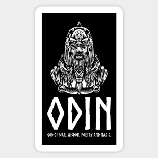 Norse Mythology Odin God Of War, Wisdom, Poetry And Magic Sticker